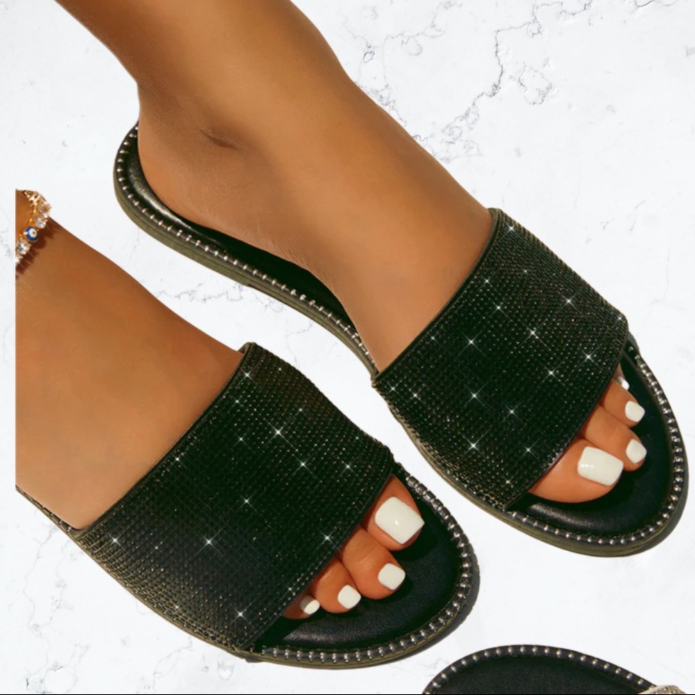 EMBELLISHED SLIP ON SANDALS (8)
